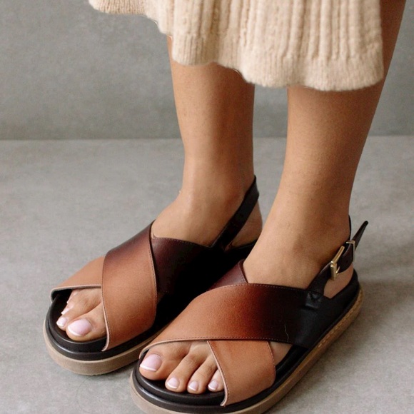 ALOHAS Shoes - Alohas Shoes: Marshmallow Brown Degradé Sandals size 38/ US women’s size 7.5